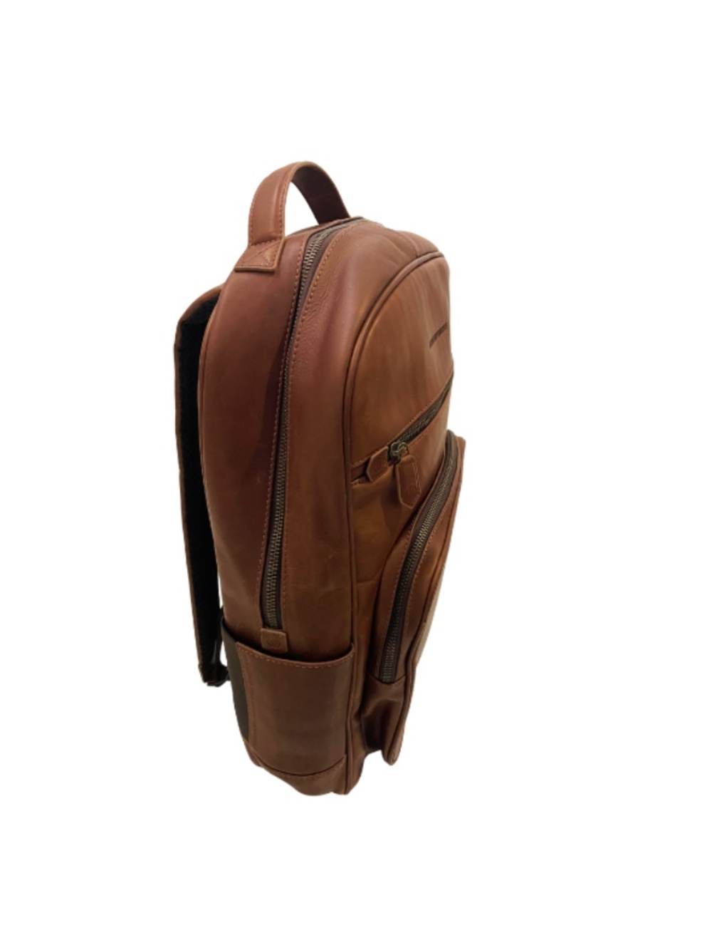 Johnston & Murphy Unisex Rhodes Backpack in Brown Full Grain Leather - Picture 7 of 7